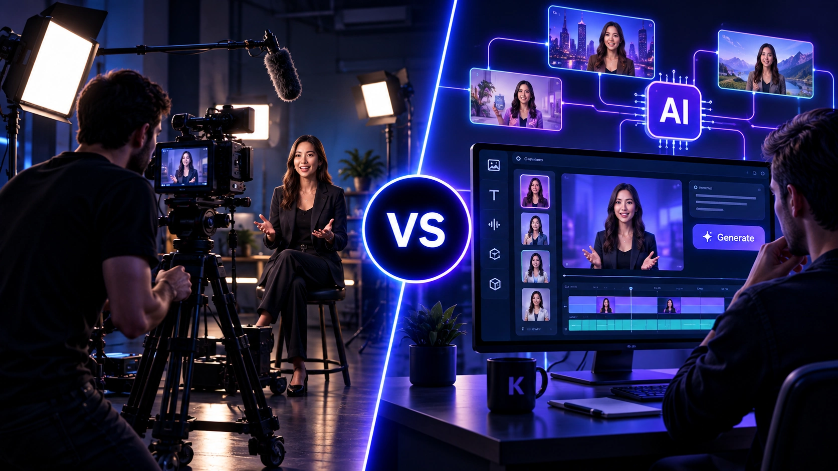 Traditional Video vs AI Video Production: Which Should Your Brand Use? featured image